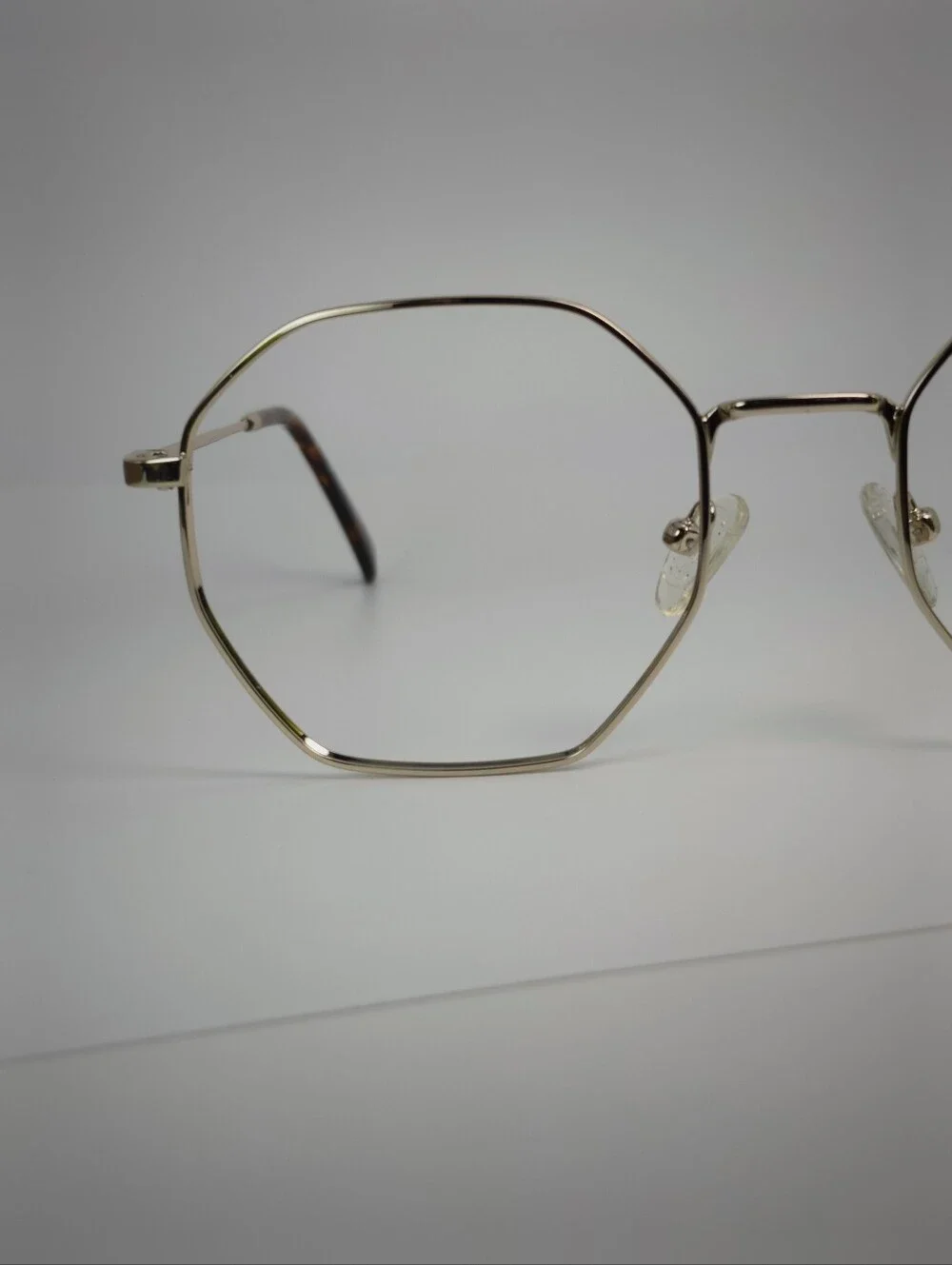 Octave. Gold Geometric Frame Women's Eyewear.